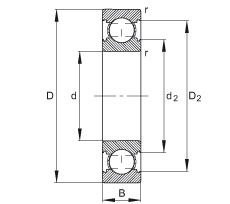 S 6201-C, ă(ni)Y(ji)(gu)C (j) DIN 625-1 ˜ʵҪߴ