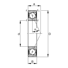SS B71916-E-2RSD-T-P4S, {(dio)(ji)Ɍb|  = 25㣬ɂ(c)ܷǽ|ƹ