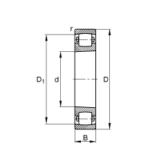 ΝLS 20318-K-MB-C3, (j) DIN 635-1 ˜ʵҪߴ, FF 1:12